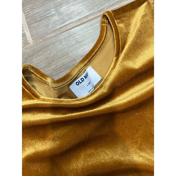 Old Navy Girls Dress Bundle Sz L 10-12 Velvet Gold & Red Floral Y2K Coquette - Picture 2 of 5